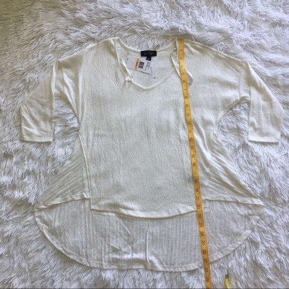 Jessica Simpson off white high low blouse Small - Picture 5 of 10